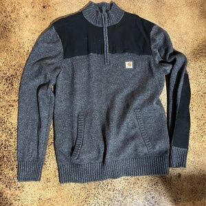 Carhartt  Wool 1/4 Zip Sweater Large